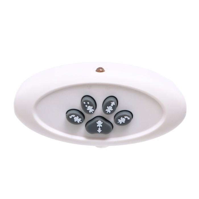 Робот собака «Питомец» IQ BOT, на пульте управления, интерактивный: звук, свет, на батарейках, белый