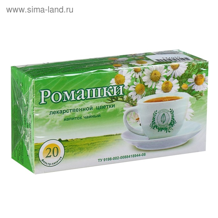 Травяной сбор «Ромашка цвет», фильтр-пакет, 20 шт. Травяной сбор «Ромашка цвет», фильтр-пакет, 20 шт.