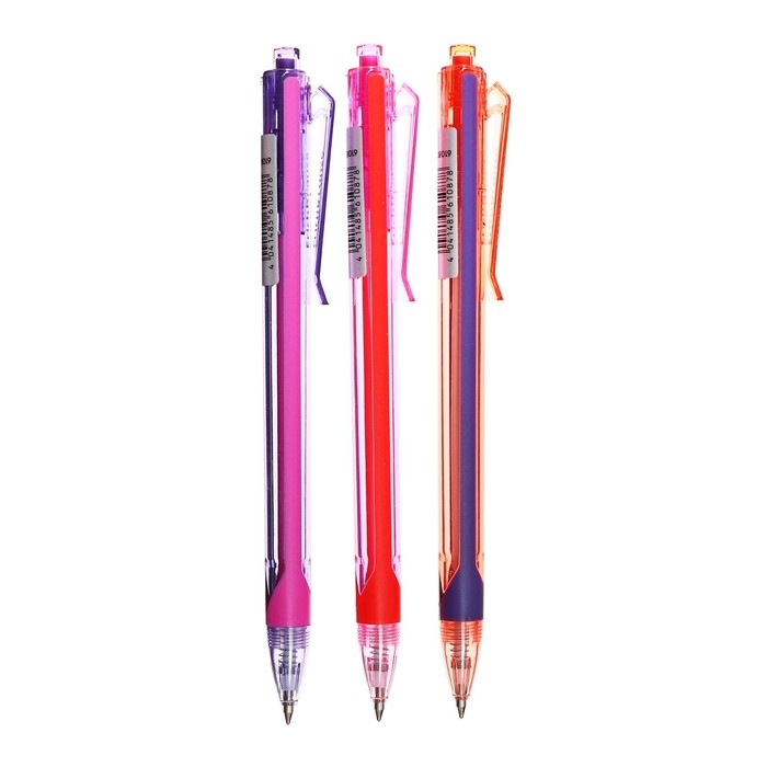 Ручка шариковая автоматическая ErichKrause Nymph Matic Carribean Sunset, узел 0.7 мм, чернила синие, длина линии письма 1000 метров Ручка шариковая автоматическая ErichKrause Nymph Matic Carribean Sunset, узел 0.7 мм, чернила синие, длина линии письма 1000 метров