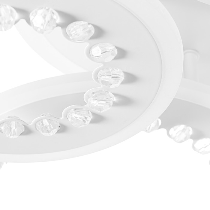 Люстра с ПДУ Люстра с ПДУ "Рафаэль" LED 150Вт 3000-6000Вт RGB белый 58,5х38,5х12,5см BayerLux