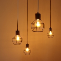 Светильник 2542/6 E27 40Вт черный