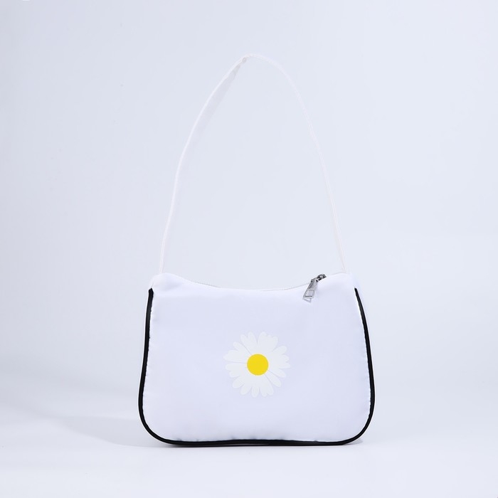 Сумка молодёжная на молнии, цвет белый Сумка молодёжная на молнии, цвет белый