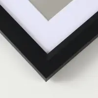 Фоторамка для фото 20х20 см, с паспарту 15х15 см МДФ Anna, чёрный Фоторамка для фото 20х20 см, с паспарту 15х15 см МДФ Anna, чёрный