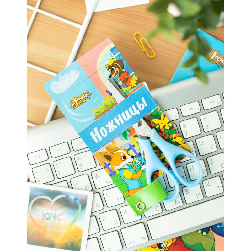 Ножницы детские 11,5 см Шустрики, пластиковые ручки