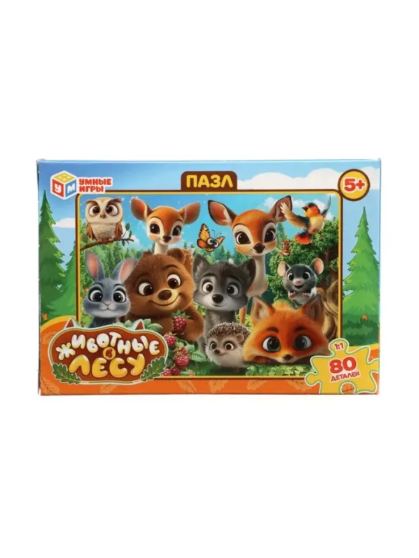 Пазл 80 эл. Пазл 80 эл. "Животные в лесу"