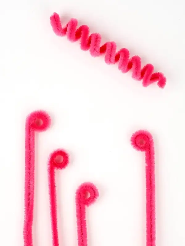 Синельная проволока набор 50 шт., розовая, 30 см