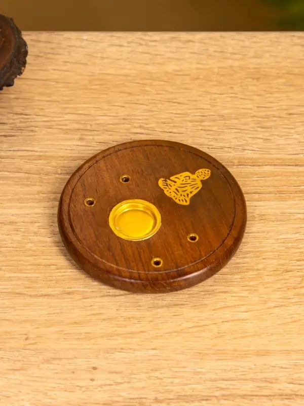 Подставка под благовония "Будда" 7 см, дерево шишам