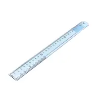 Линейка пластиковая Calligrata, 30 см, прозрачная, МИКС