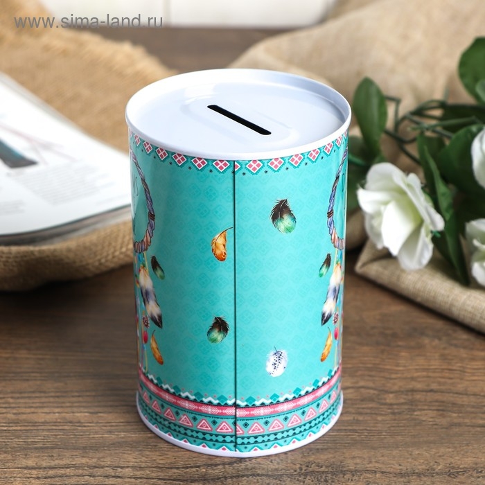 Копилка металл банка Копилка металл банка "Ловец снов" МИКС 12х8х8 см