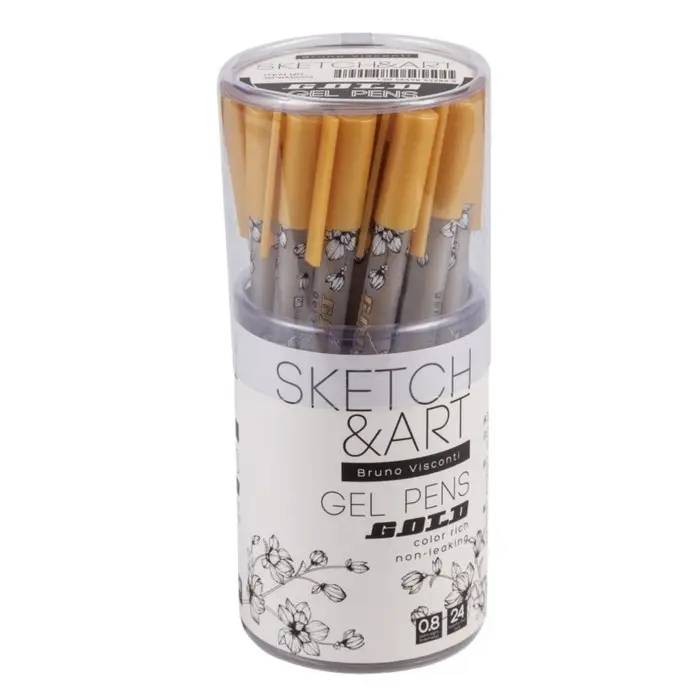 Ручка гелевая SKETCH&ART UniWrite.GOLD, 0,8 мм, золотой