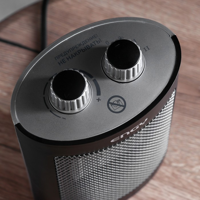 Тепловентилятор Engy PTC-312, 1500 Вт, напольный, керамический, 2 режима, черный Тепловентилятор Engy PTC-312, 1500 Вт, напольный, керамический, 2 режима, черный