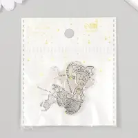 Металлический элемент, декоративная подвеска «Арт Узор. Котик: Я твой хозяин», 1.6×2.5 см