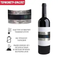 Термометр-браслет для вина, 17&times;3.7 см, нержавеющая сталь