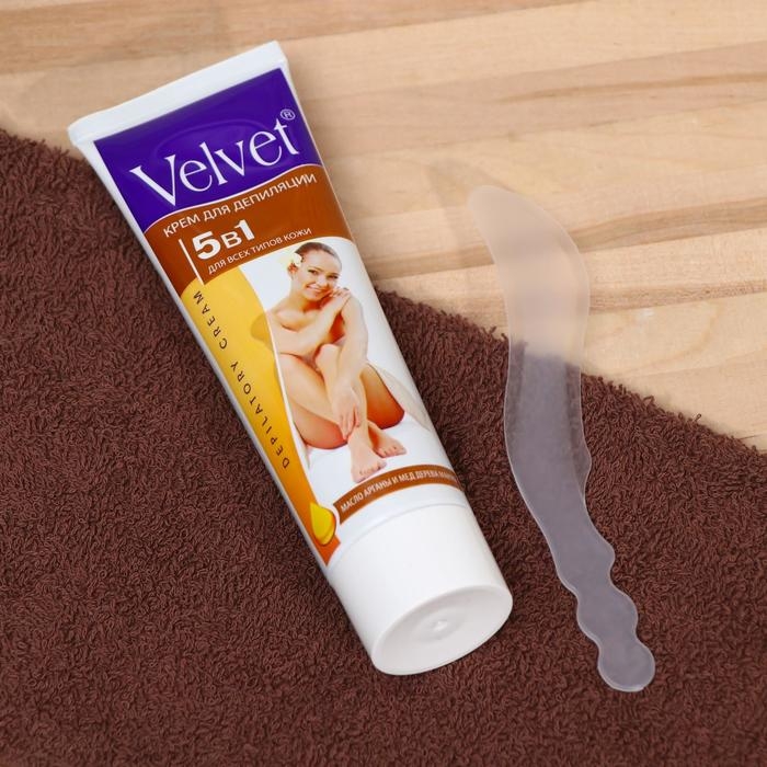 Депилятор Velvet 5в1, замедление роста волос, против врастания, 100 мл Депилятор Velvet 5в1, замедление роста волос, против врастания, 100 мл