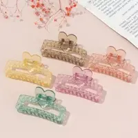 Краб для волос &laquo;Мариэтта&raquo; прямой сердце, 7.5&times;4 см, микс