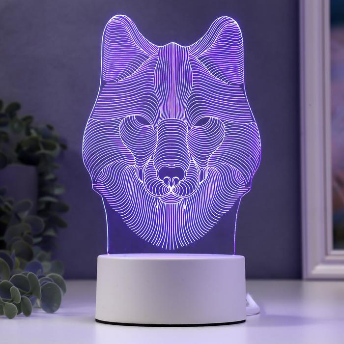 Светильник  Светильник "Волк" от сети 9,5x11,5x20 см