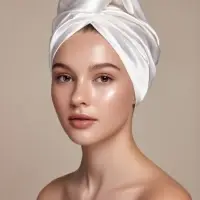 Чалма - тюрбан для волос MINAKU, 25&times;68 см, тенсель, белая