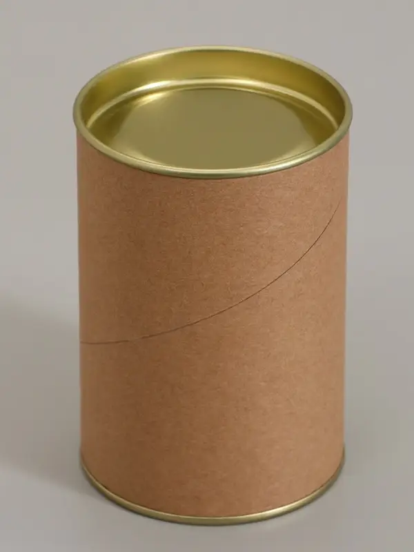 Тубус 73&times;110 мм (90 мм внутренняя высота), картон, металлическая крышка