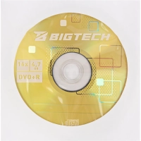 Носители информации Bigtech YDVDRB010 DVD+R 4,7 Гб/16х/1шт конверт белый