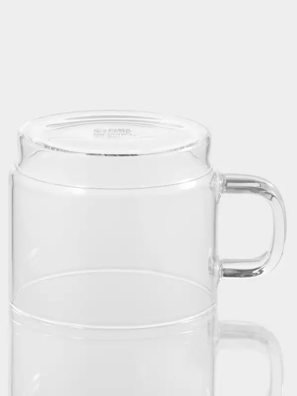 Кружка Magistro &laquo;Боттом&raquo;, 450 мл, 9.5&times;8 см штабелируемая, боросиликатное стекло, прозрачная