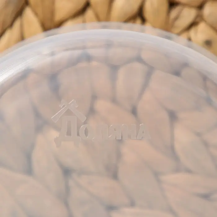 Контейнер круглый Доляна, пищевой, 500 мл, прозрачный, крышка синяя Контейнер круглый Доляна, пищевой, 500 мл, прозрачный, крышка синяя