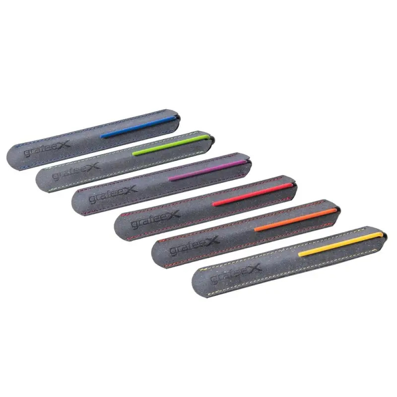 Карандаш GrafeeX в чехле, черный с оранжевым Карандаш GrafeeX в чехле, черный с оранжевым