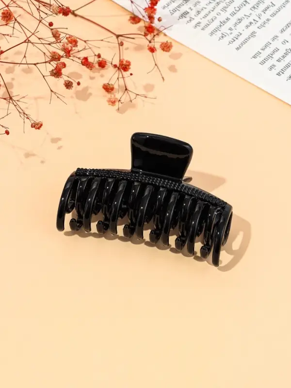 Крабик для волос &laquo;Камилла&raquo;, классика, 9 см, чёрный