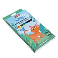 Карандаши 10цв, Hatber,, шестигр, толстые, с точил, коробка 82682