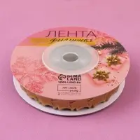 Лента декоративная фигурная &laquo;Звёзды&raquo;, 15 мм, 9&plusmn;0.5 м, цвет золотой