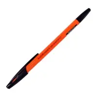Ручка шариковая ErichKrause R-301 Orange Stick, узел 0.7 мм, чернила чёрные, длина линии письма 2000 метров, штрихкод на ручке