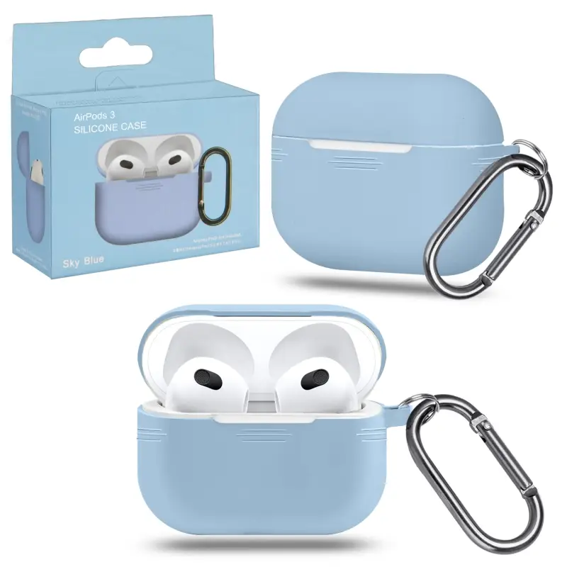 Чехол APods 3 с карабином №16 coast blue Чехол APods 3 с карабином №16 coast blue