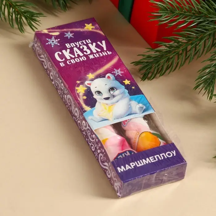 Маршмеллоу-стик «Впусти сказку в свою жизнь», вкус: клубника и манго, 10 г ( 2 шт. х 5 г). Маршмеллоу-стик «Впусти сказку в свою жизнь», вкус: клубника и манго, 10 г ( 2 шт. х 5 г).