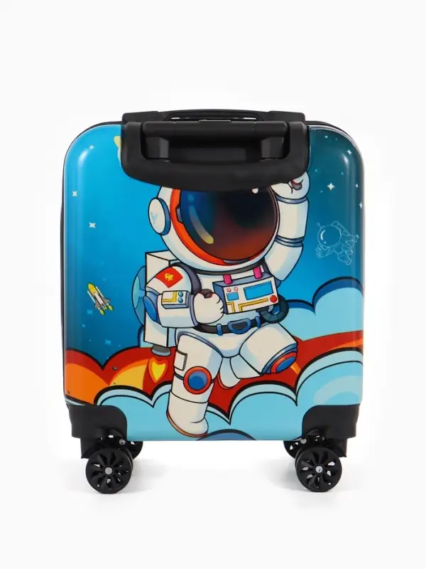 Чемодан дет Космо 18 Чемодан дет Космо 18", 35*22*27 см, отдна молнии, код.замок, 4 колеса,