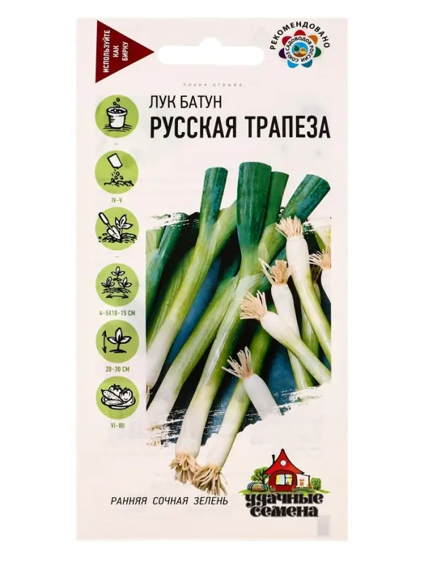 Семена Лук батун Русская трапеза, на зелень 0,5 г Уд. с.
