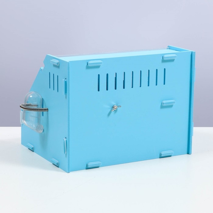 Клетка-переноска для грызунов,акриловая, голубая, 29 х 23,5 х 22 см Клетка-переноска для грызунов,акриловая, голубая, 29 х 23,5 х 22 см