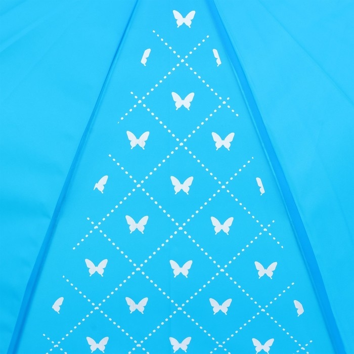 Зонт женский трость «Яркие бабочки», 8 спиц, d = 90 см, цвет синий Зонт женский трость «Яркие бабочки», 8 спиц, d = 90 см, цвет синий