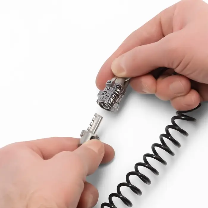 Замок навесной велосипедный LOCKLAND, пружинный, 3&times;1200 мм, кодовый замок