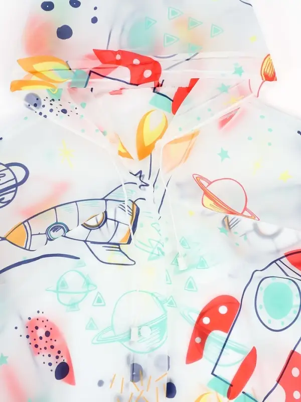 Дождевик детский &laquo;Космос&raquo;, рост 125-155