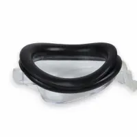 Очки для плавания детские ONLYTOP, беруши, чёрные