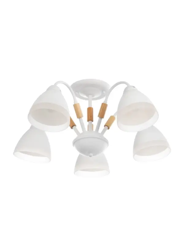 Люстра потолочная BayerLux &laquo;Нельсен&raquo;, 5хЕ27, 40 Вт, белый, 57&times;57&times;25 см