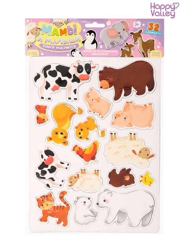 HAPPY VALLEY Игровой набор магнитов HAPPY VALLEY Игровой набор магнитов "Мамы и малыши"
