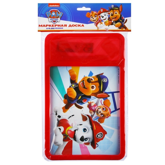 Доска для рисования с маркером-стиралкой, Щенячий патруль, Paw Patrol, Красный Доска для рисования с маркером-стиралкой, Щенячий патруль, Paw Patrol, Красный