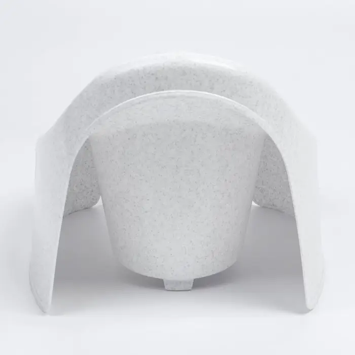 Горшок детский, белый мрамор