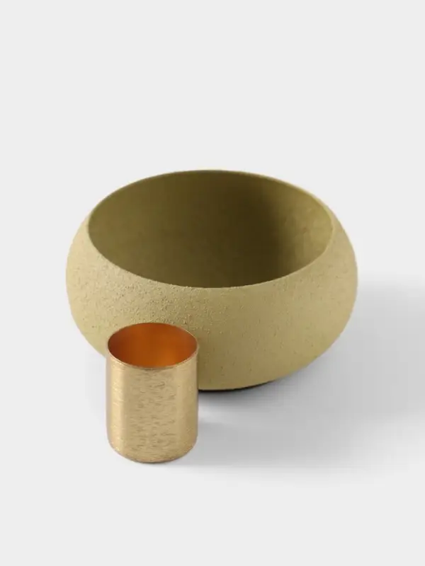 Подсвечник на 1 свечу на магнитах &laquo;Оливковый&raquo;, 7.5&times;7.5&times;3.5 см