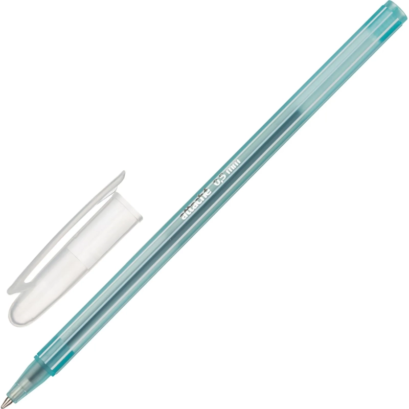 Ручка шариковая неавтомат. цвета корп в асс.,линия0.5мм,син