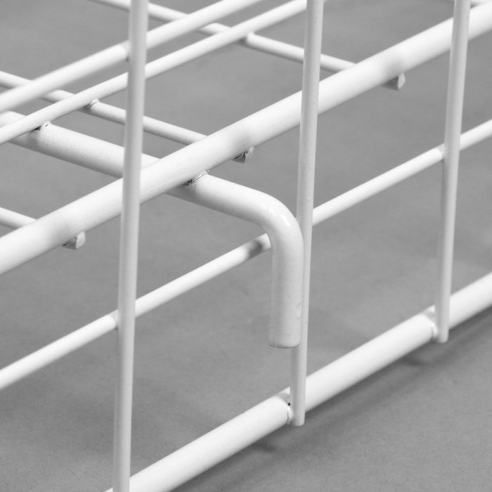 Корзина-накопитель складная, на колесах, 1 полка, 60×40×80 см, цвет белый Корзина-накопитель складная, на колесах, 1 полка, 60×40×80 см, цвет белый