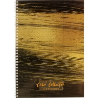 Бизнес-тетрадь А4 96л Attache Selection Gold Collection клет,спир,карт,черн