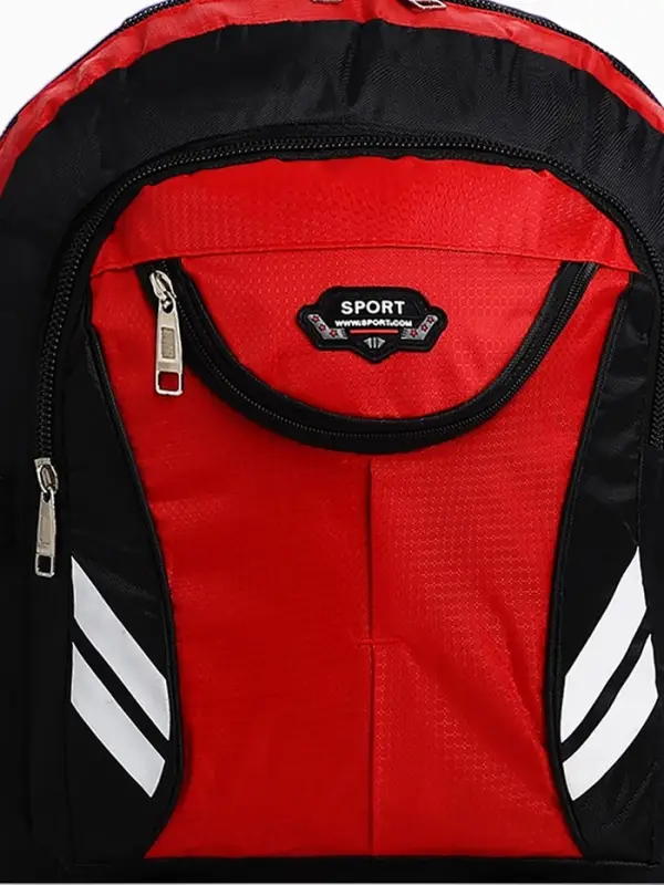 Рюкзак туристический 37 л, с карманами, с увеличением, 35&times;16&times;53/65 см, красный