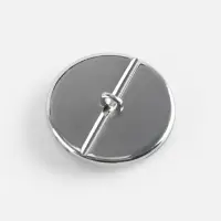 Пуговица металлическая на ножке &laquo;Орнамент&raquo;, декоративная, d=25 мм, цвет белый, серебряный