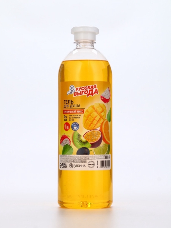 Русская Выгода Гель для душа тропический микс, 1000 мл Русская Выгода Гель для душа тропический микс, 1000 мл